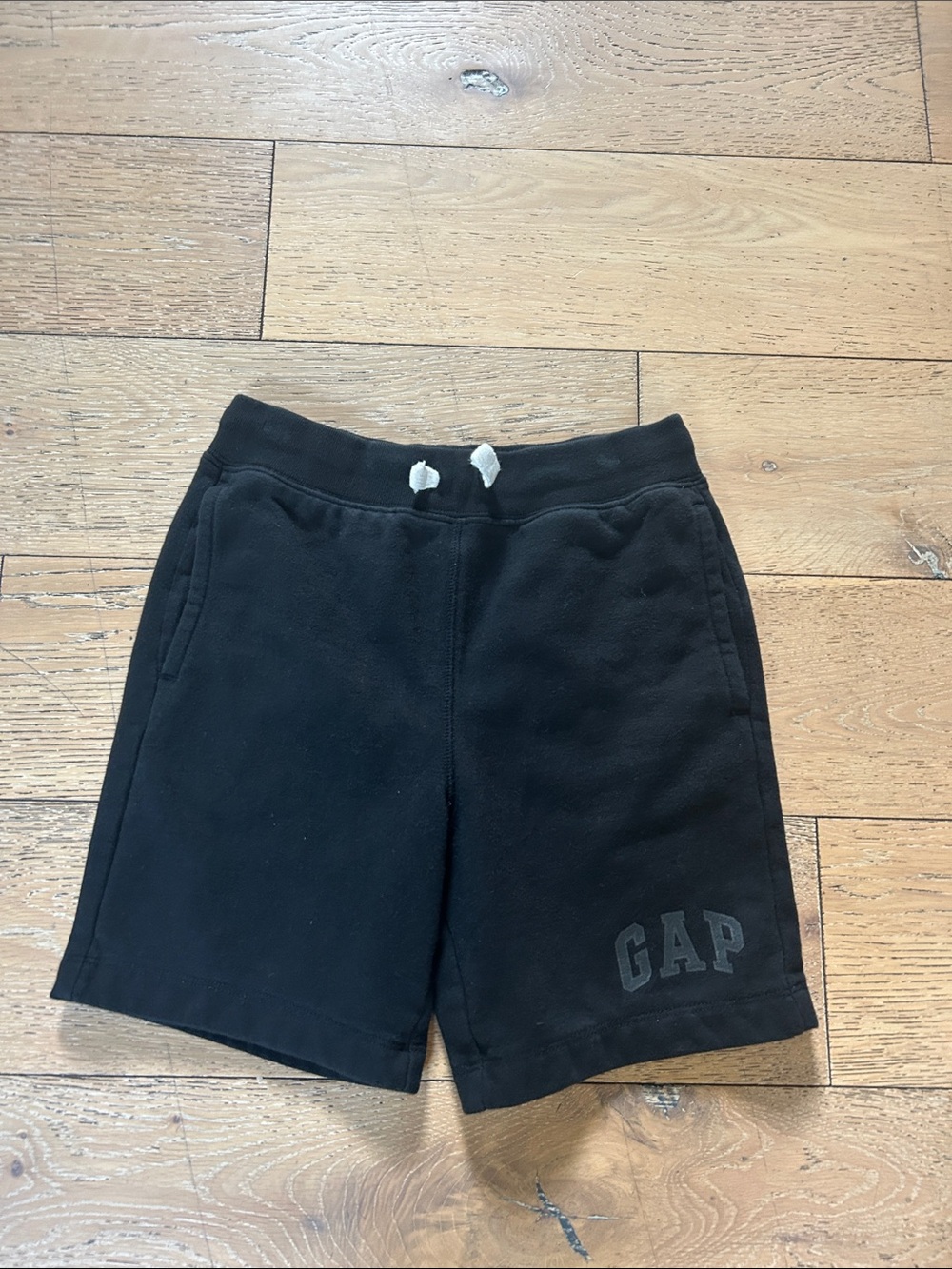 GAP Black Kids Fleece Shorts with Drawstring